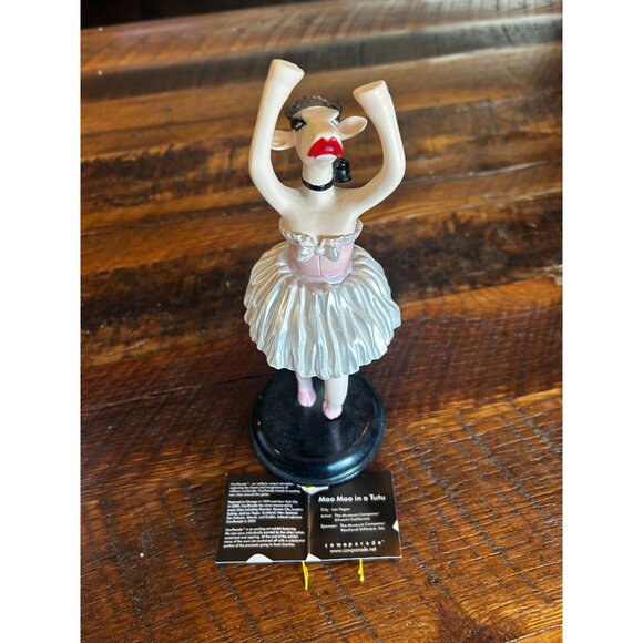 Cowparade Moo Moo In A Tutu Collectible Figurine Ballet Cow Sculpture 2003 Pink - Picture 1 of 10